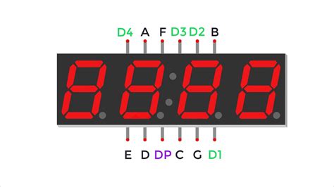 4 digit 7-segment display datasheet pdf